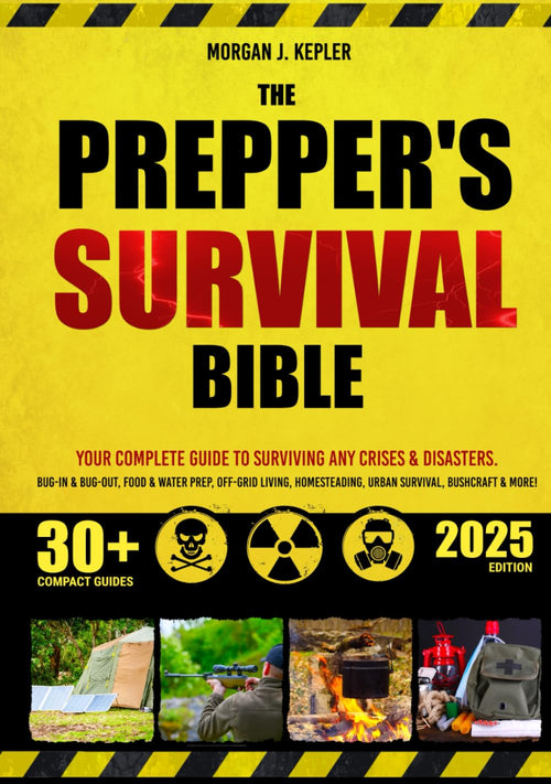 The Prepper’s Survival Bible: Your Complete Guide to Surviving Any Crises & Disasters. Bug-In & Bug-Out, Food & Water Prep, Off-Grid Living, Homesteading, Urban Survival, Bushcraft & More!
