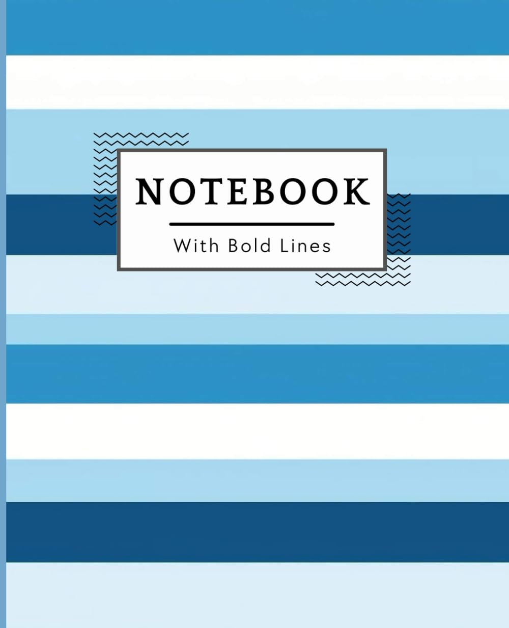 Low Vision Notebook With Bold Lines: A Vision Aid for Visually Impaired People Who Love Some Bolder Lines & Wide-Ruled Pages