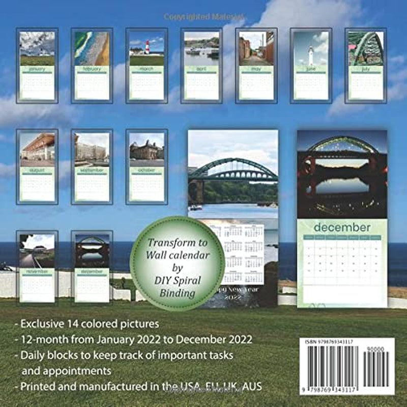Sunderland 2022 Calendar: Great Gift Calendar 2022 for new year 2022 with beautiful photos - 8.5''x11''