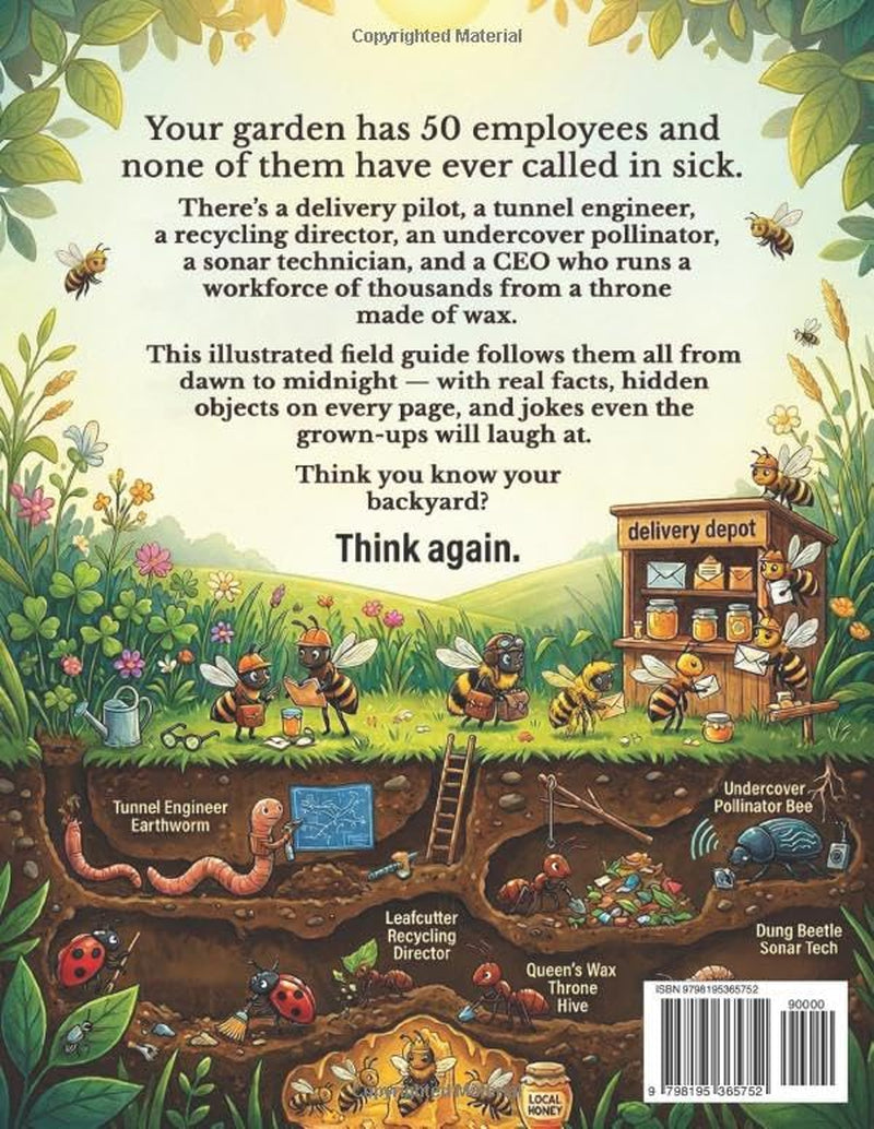 The Secret Jobs of Backyard Creatures For Kids Aged 6 to 10: An Illustrated Fun Animal Encyclopedia To Learn About Nature (Secret Animal Jobs)