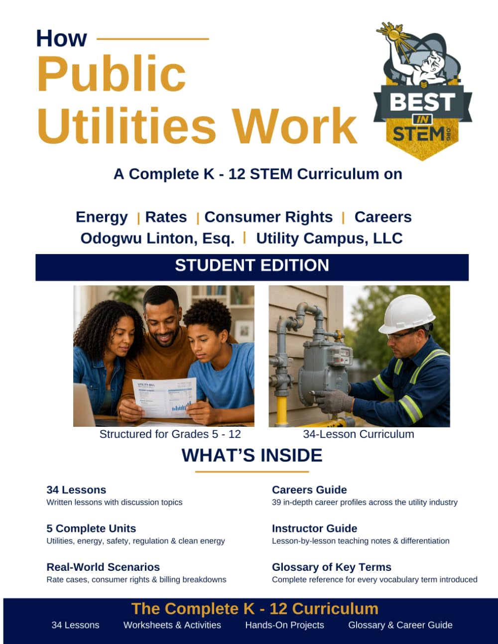 How Public Utilities Work: Student Edition: A Complete K-12 STEM Curriculum on Energy, Rates, Consumer Rights & Careers