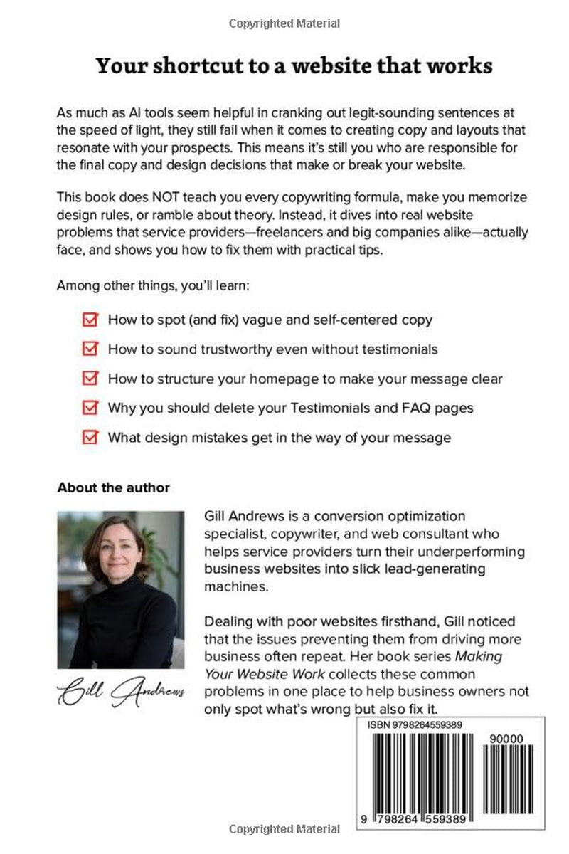 Making Your Website Work: 100 Copy & Design Tweaks for Smart Business Owners