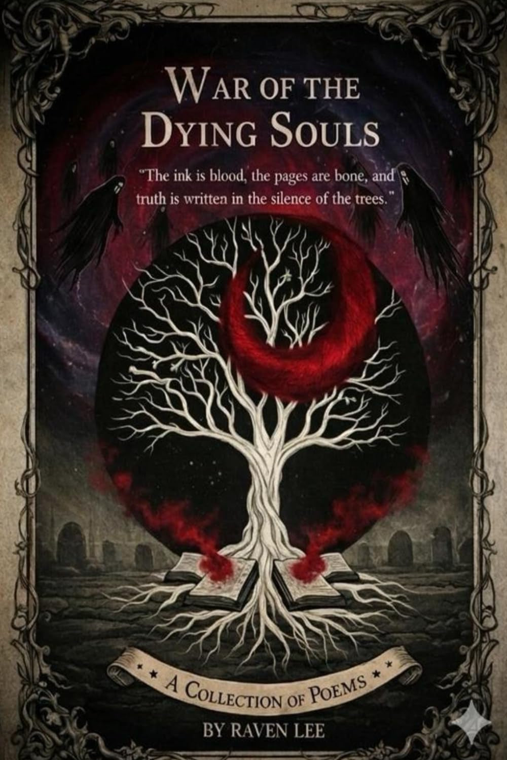 War Of the Dying Souls: "The ink is blood, the pages are bone, and the truth is written in the silence of the trees."
