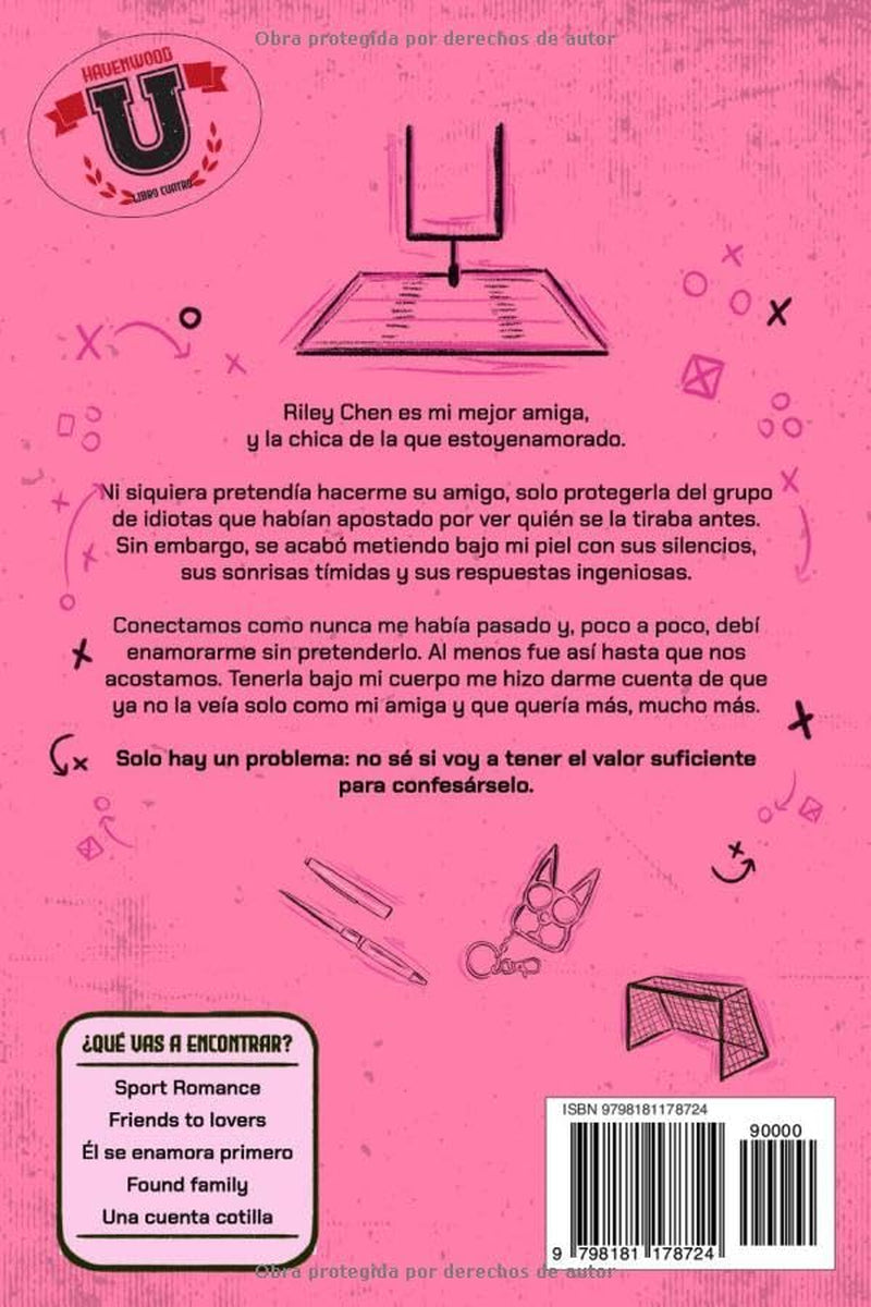 Finge que no es amor: Romance deportivo universitario de friends to lovers (Rise as One) (Spanish Edition)
